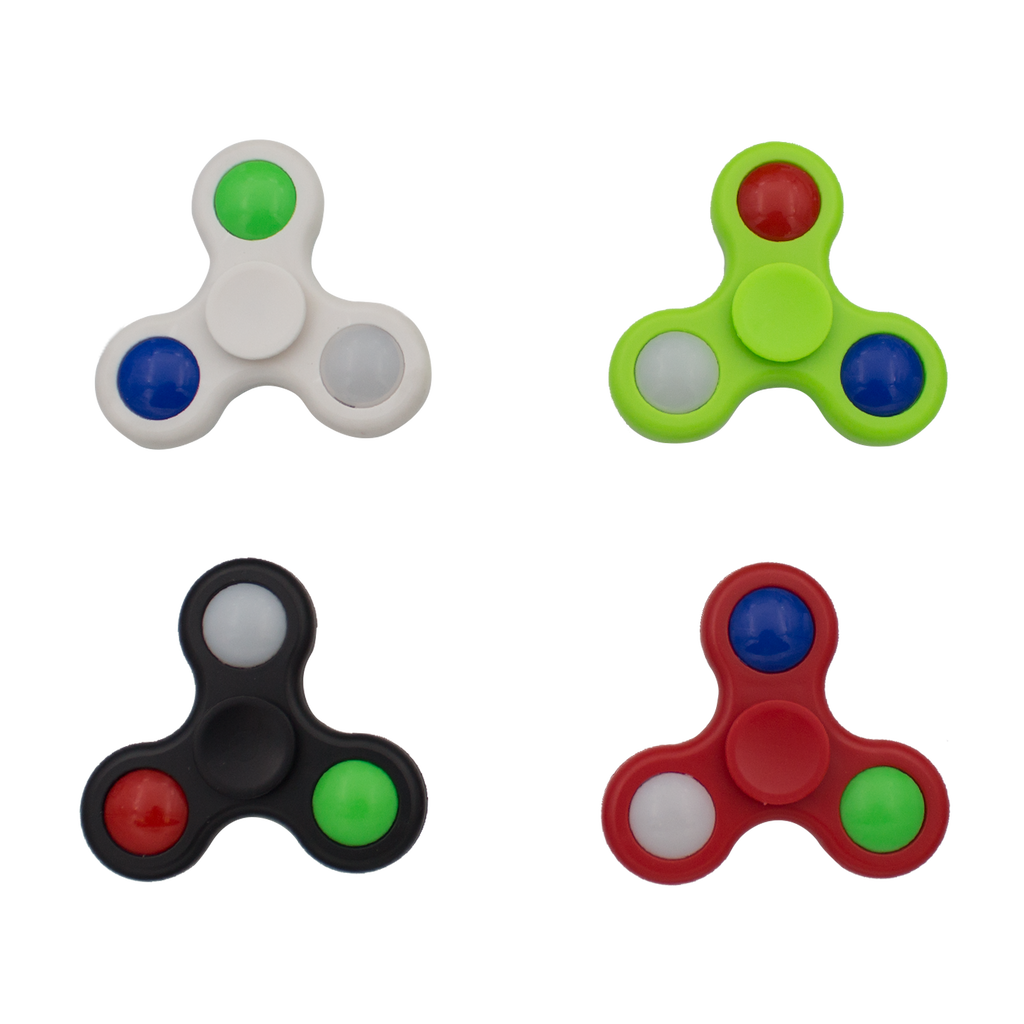 LED Fidget Spinners - 12pcs., , Panther Wholesale- Panther Wholesale