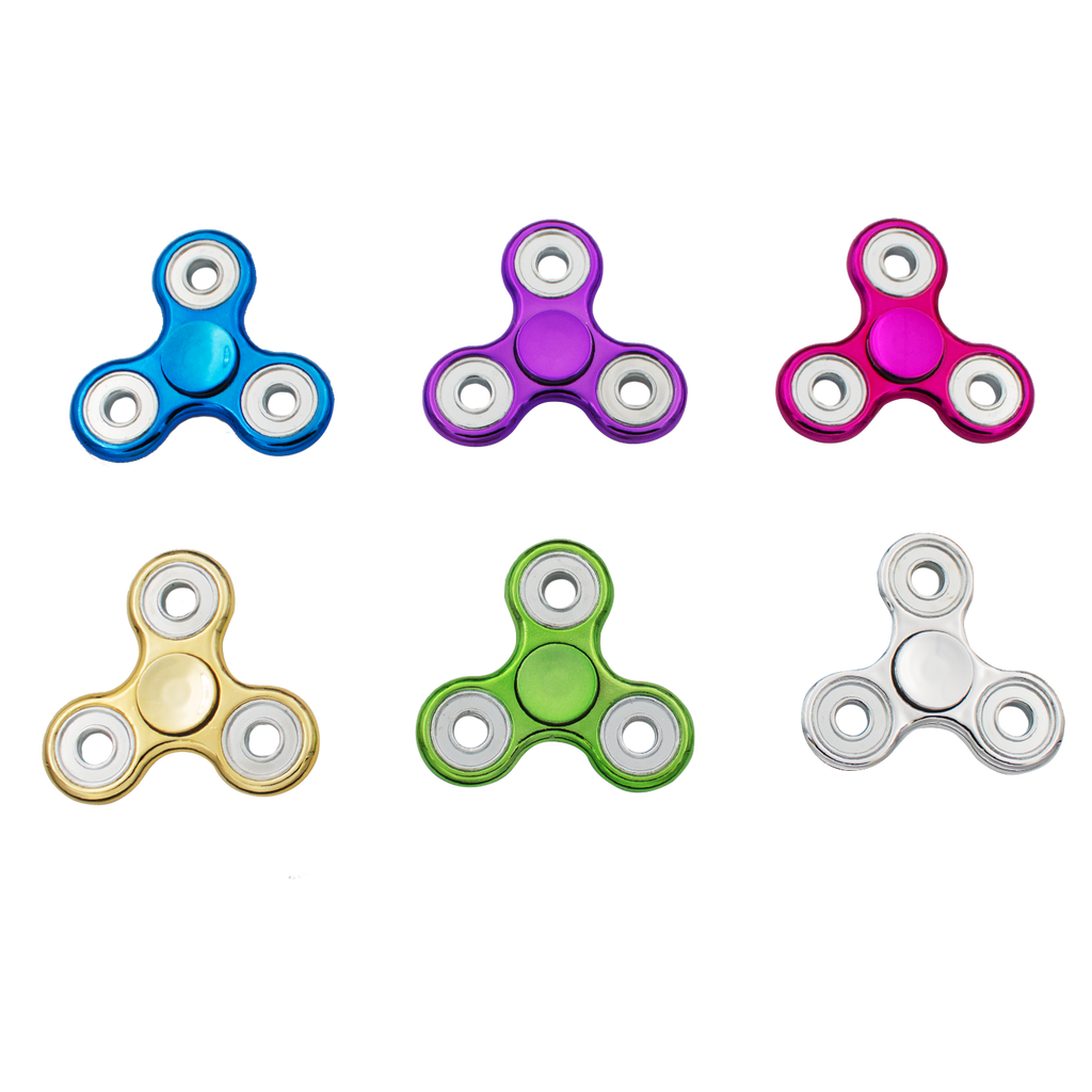 Glossy Fidget Spinners - 12pcs., , Panther Wholesale- Panther Wholesale