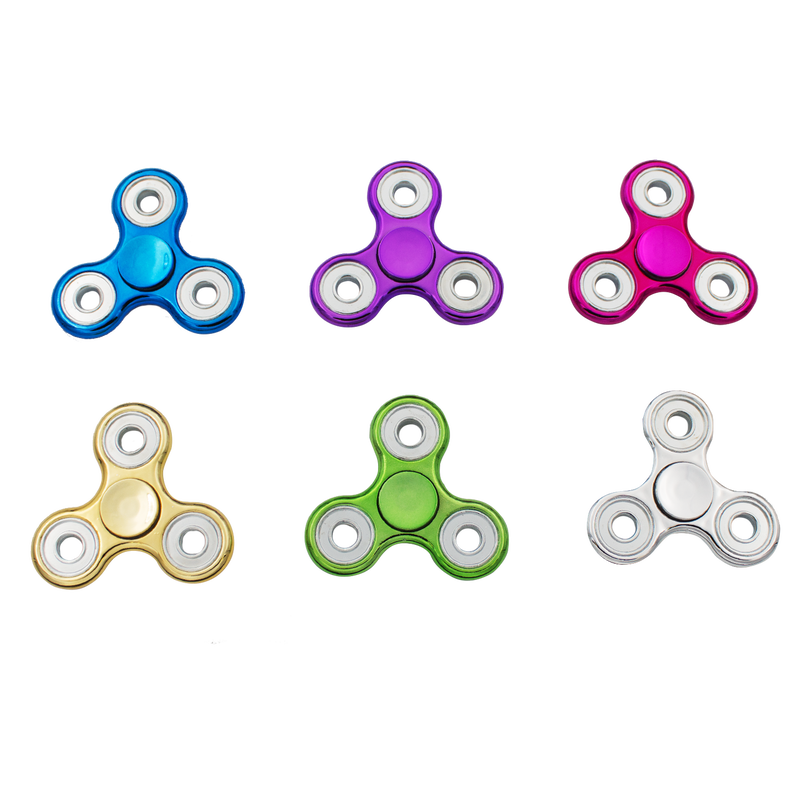 Glossy Fidget Spinners - 12pcs., , Panther Wholesale- Panther Wholesale