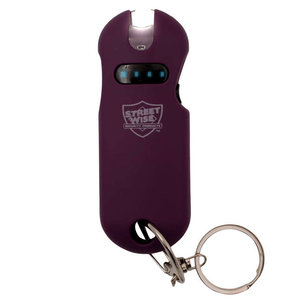 24 Mill SMART Keychain Stun Gun Dark Purple