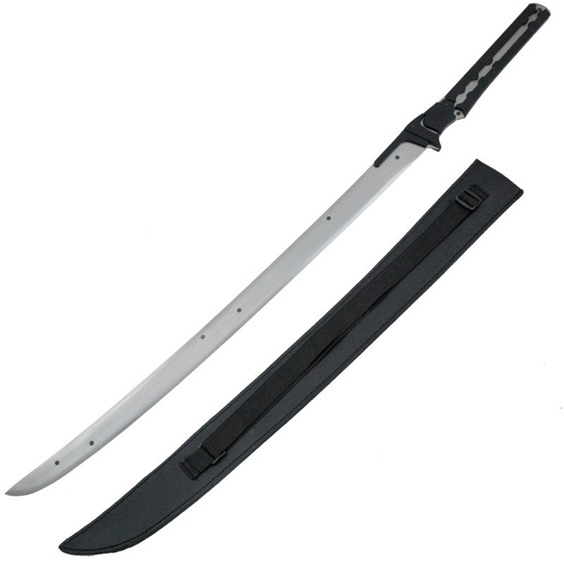 Shiny Silver Katana Sword with Scabbard, , Panther Trading Company- Panther Wholesale