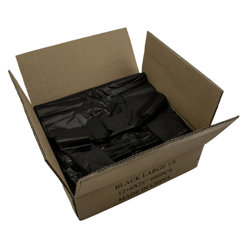 Store Bags - Black (12 x 6 x 21 Large), , Panther Trading Company- Panther Wholesale