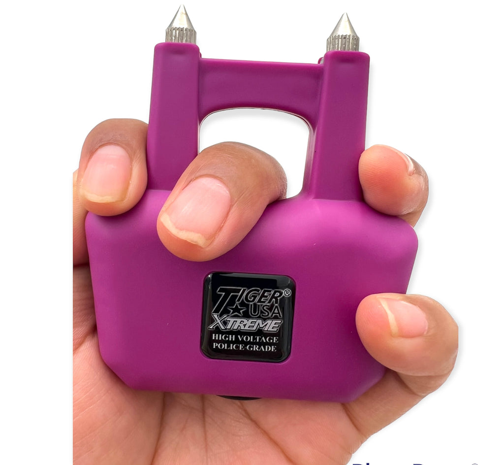 Dark Purple 85 Mill Volt Tiger-USA Xtreme Tiger Claw Stun Gun