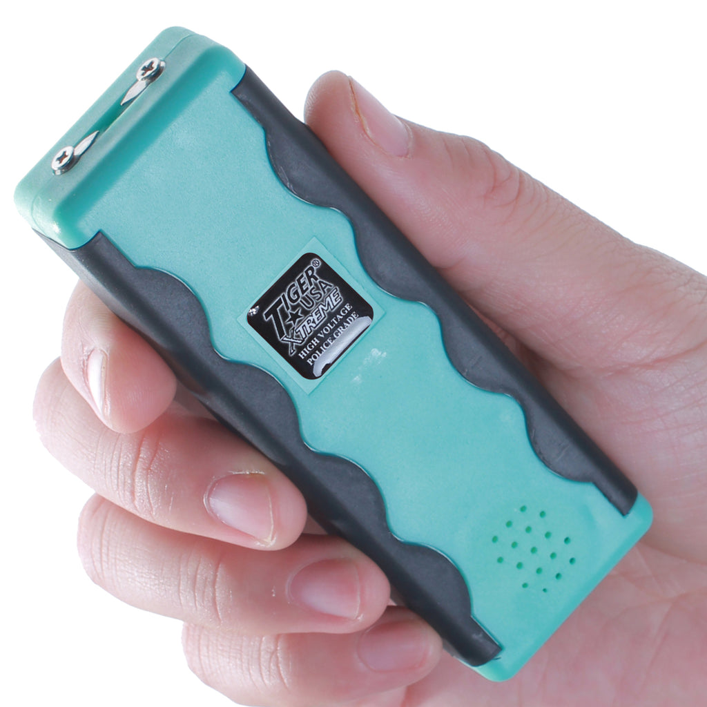 110 Million Revelator Stun Gun with 150db Alarm (Teal)