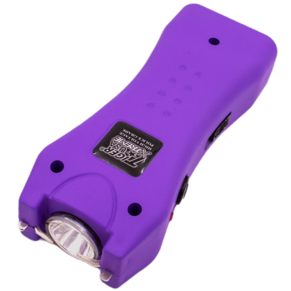 125 Million Mighty Warrior Stun Gun with 200 Lumens Flashlight (Purple)