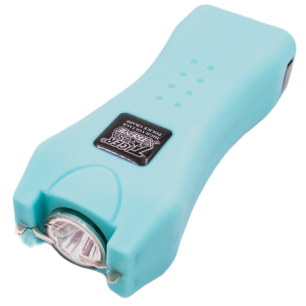 125 Million Mighty Warrior Stun Gun with 200 Lumens Flashlight (Teal)