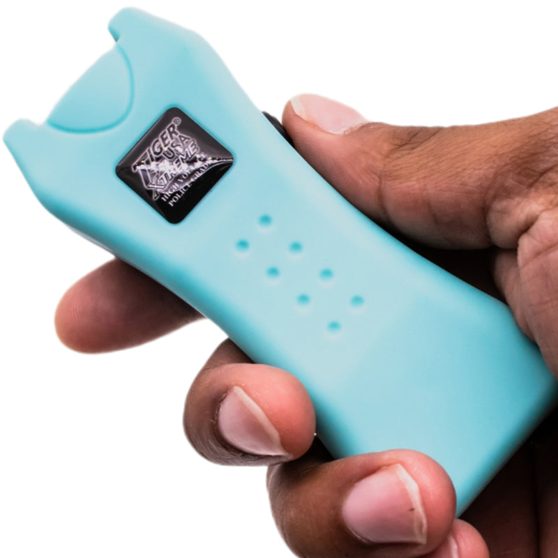 125 Million Mighty Warrior Stun Gun with 200 Lumens Flashlight (Teal)