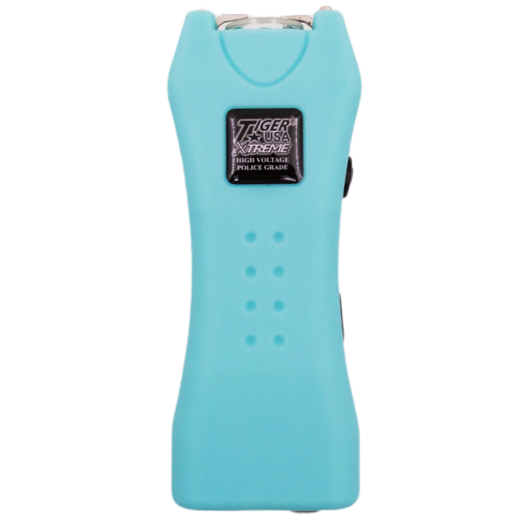 125 Million Mighty Warrior Stun Gun with 200 Lumens Flashlight (Teal)