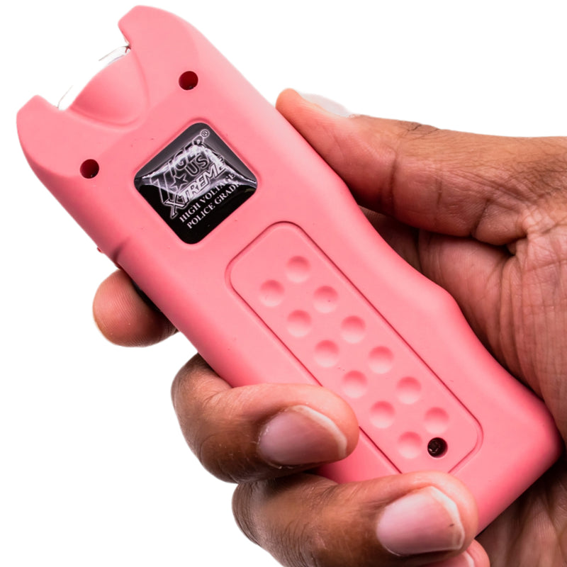 135 Million Origin Stun Gun with 200 Lumens Flashlight (Pink)