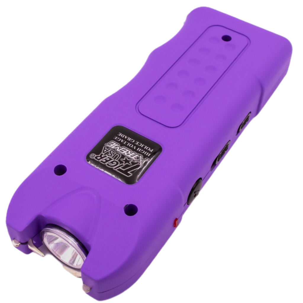 135 Million Origin Stun Gun with 200 Lumens Flashlight (Purple)