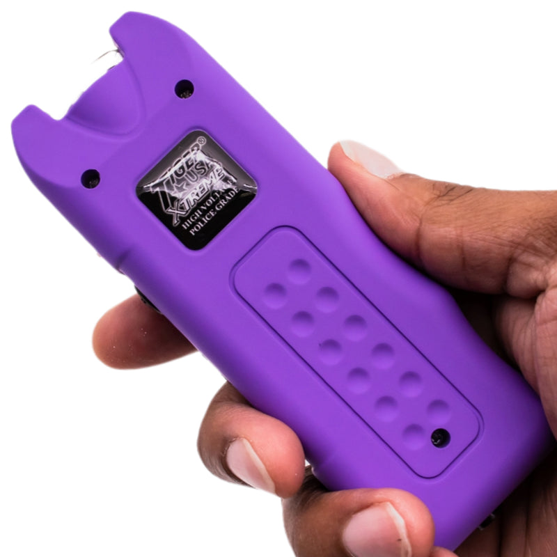 135 Million Origin Stun Gun with 200 Lumens Flashlight (Purple)