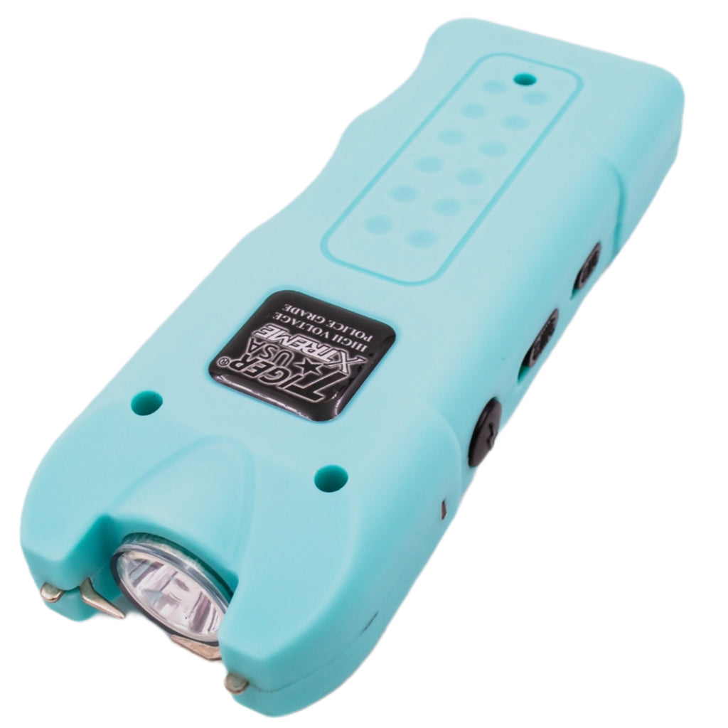 135 Million Origin Stun Gun with 200 Lumens Flashlight (Teal)