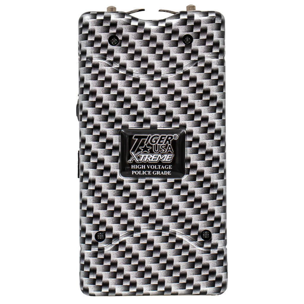 96 Mill Carbon Fiber Rechargeable Stun Gun & Flash Light