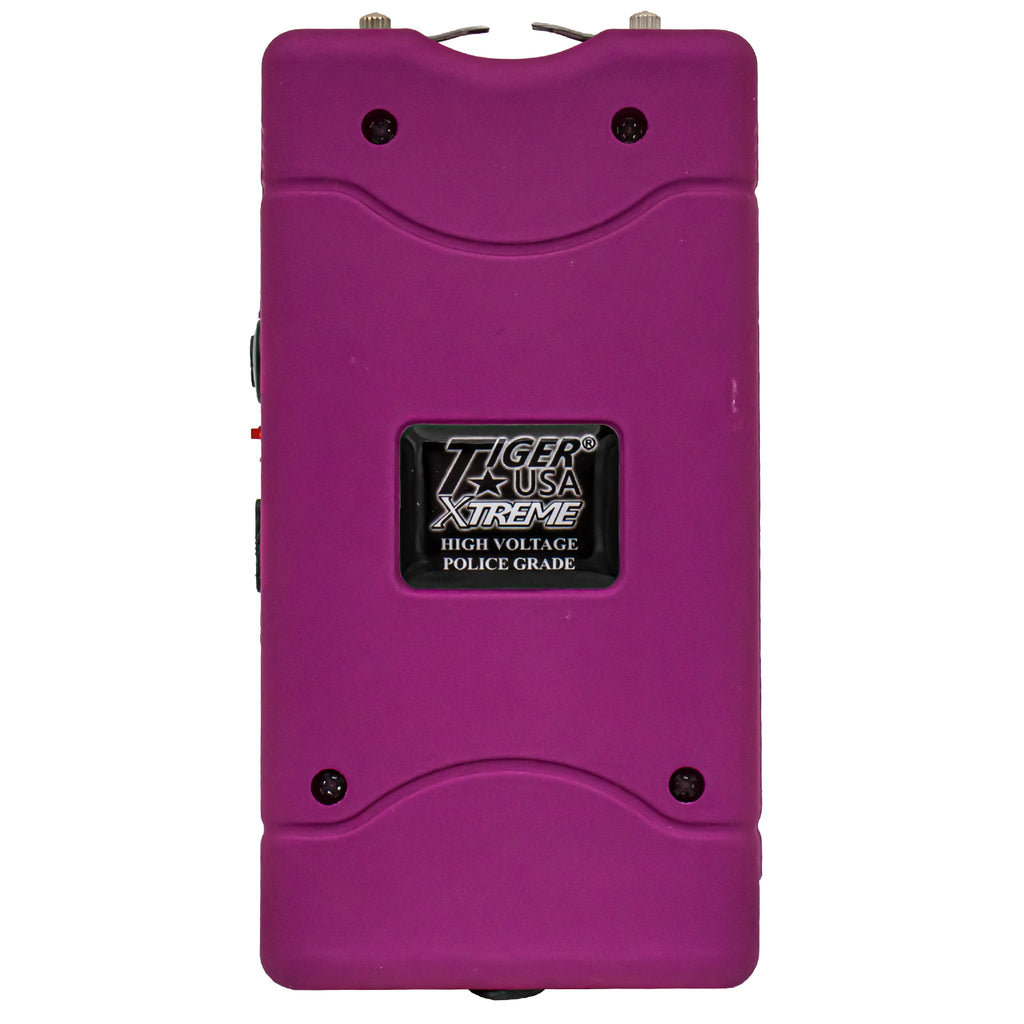 96 Mill Dark Purple Rechargeable Stun Gun & Flash Light