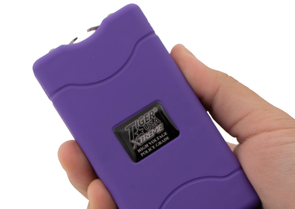 Tiger-USA Xtreme® 96 Mill Purple Rechargeable Stun Gun & Flash Light