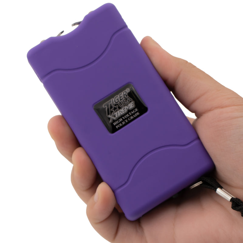 96 Mill Purple Rechargeable Stun Gun & Flash Light