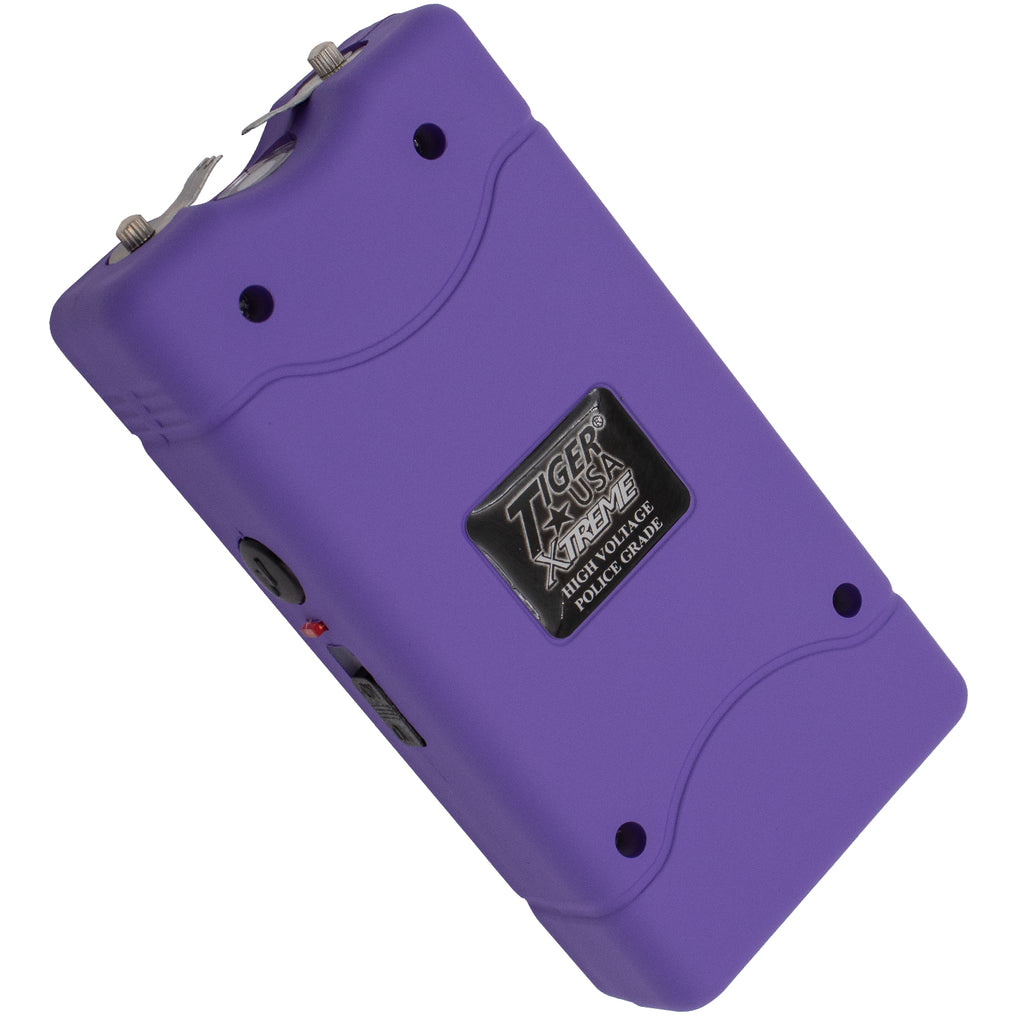 96 Mill Purple Rechargeable Stun Gun & Flash Light
