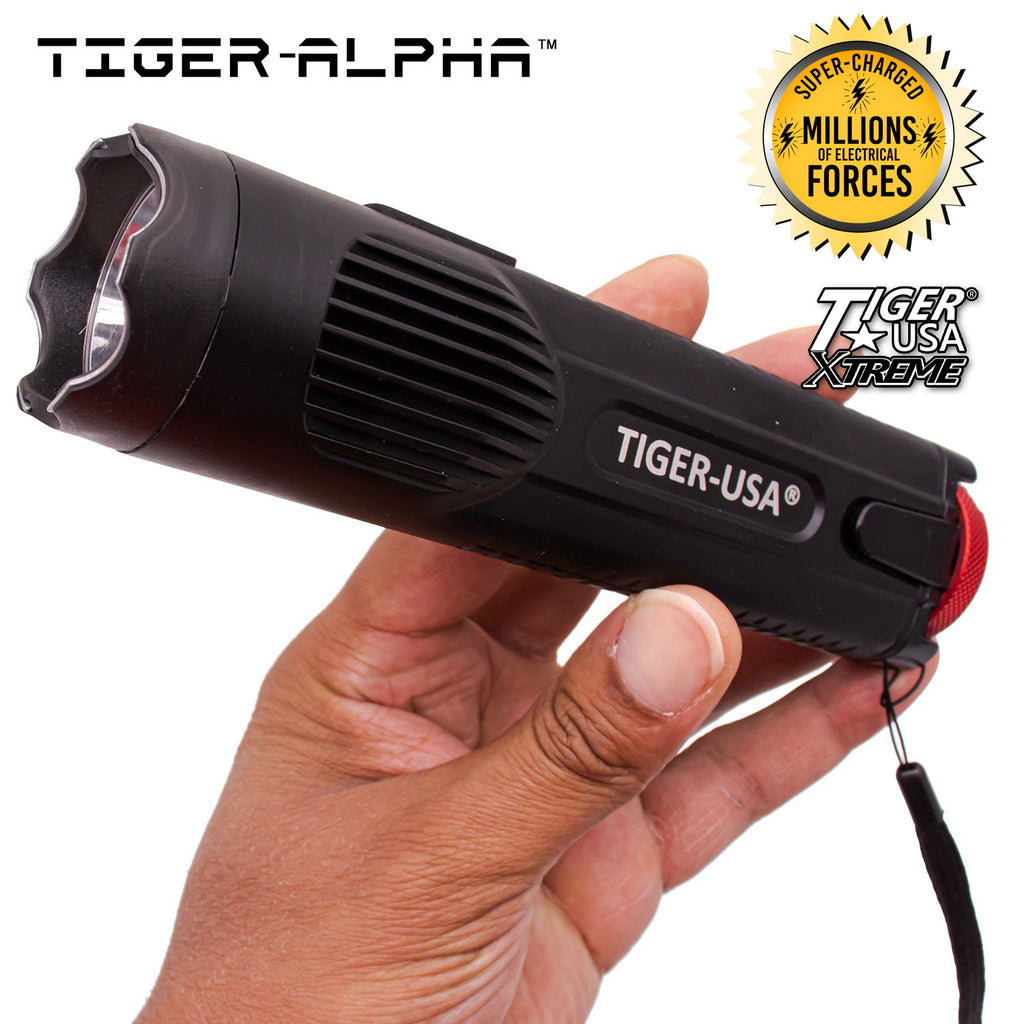 150 Mill V Tiger-Alpha™ Tiger USA Xtreme Stun Gun Flashlight