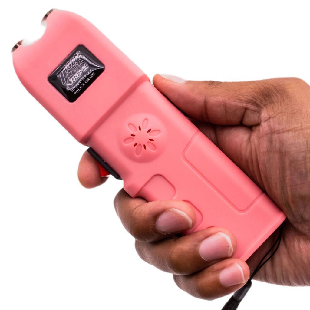 150 Million Santuary Stun Gun with Flashlight and Alarm (Pink)