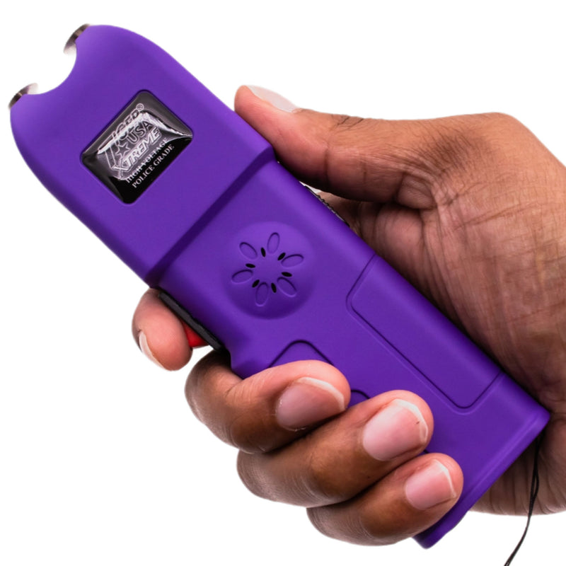 150 Million Santuary Stun Gun with Flashlight and Alarm (Purple)