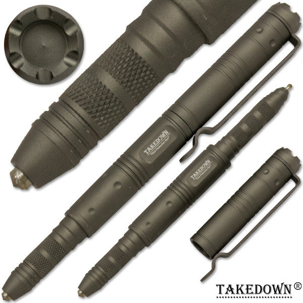 Takedown Tactical Pen - Grey, , Panther Trading Company- Panther Wholesale