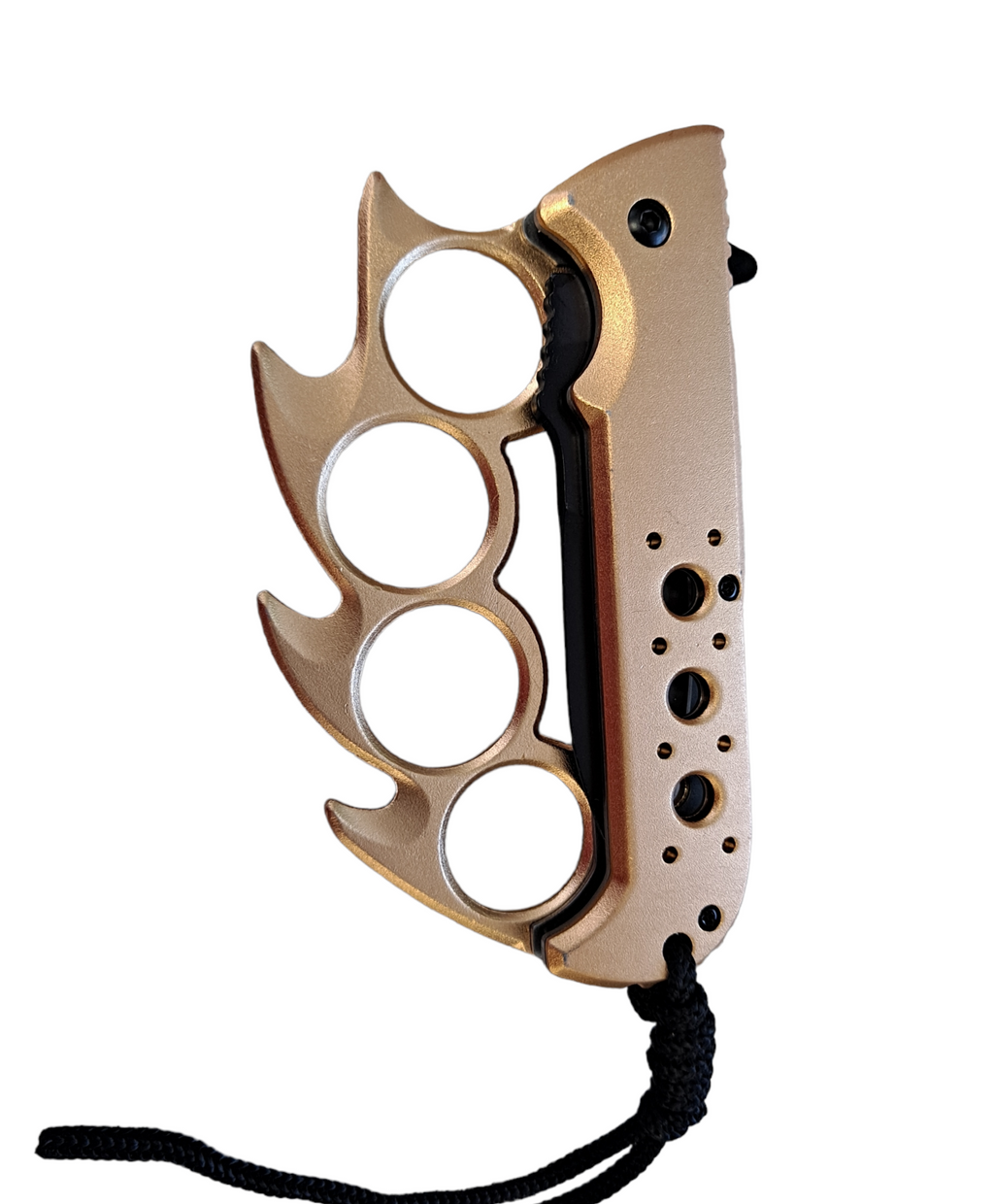 Elite Claw Spring Assisted Trench Knife with Paracord GOLD