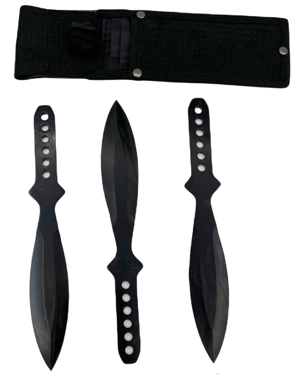 Tiger-USA®3 PC  Throwing Knives BLACK  with case (Set of 3)