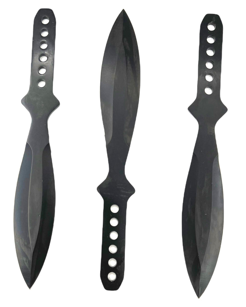 Tiger-USA®3 PC  Throwing Knives BLACK  with case (Set of 3)