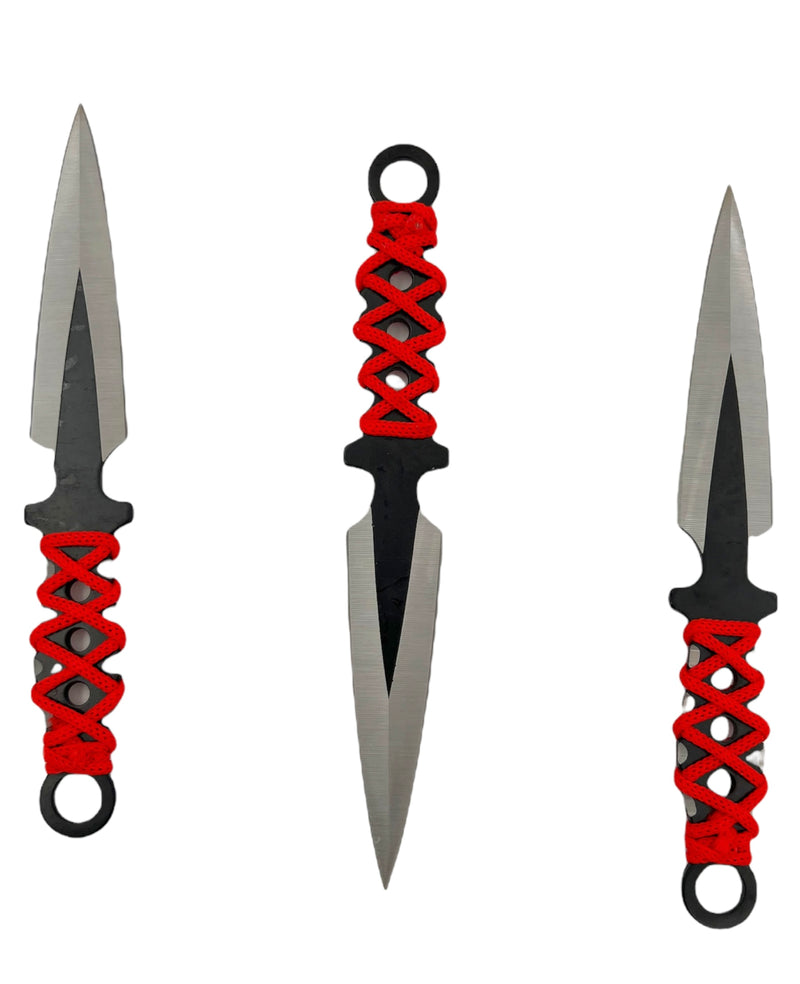 Naruto Kunai Anime 6-PC Throwing Knife Set- Black – Panther Wholesale