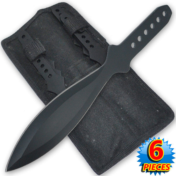 6.5 Inch 4 Oz Tiger Thrower Throwing Knives (Set of 6), , Panther Trading Company- Panther Wholesale