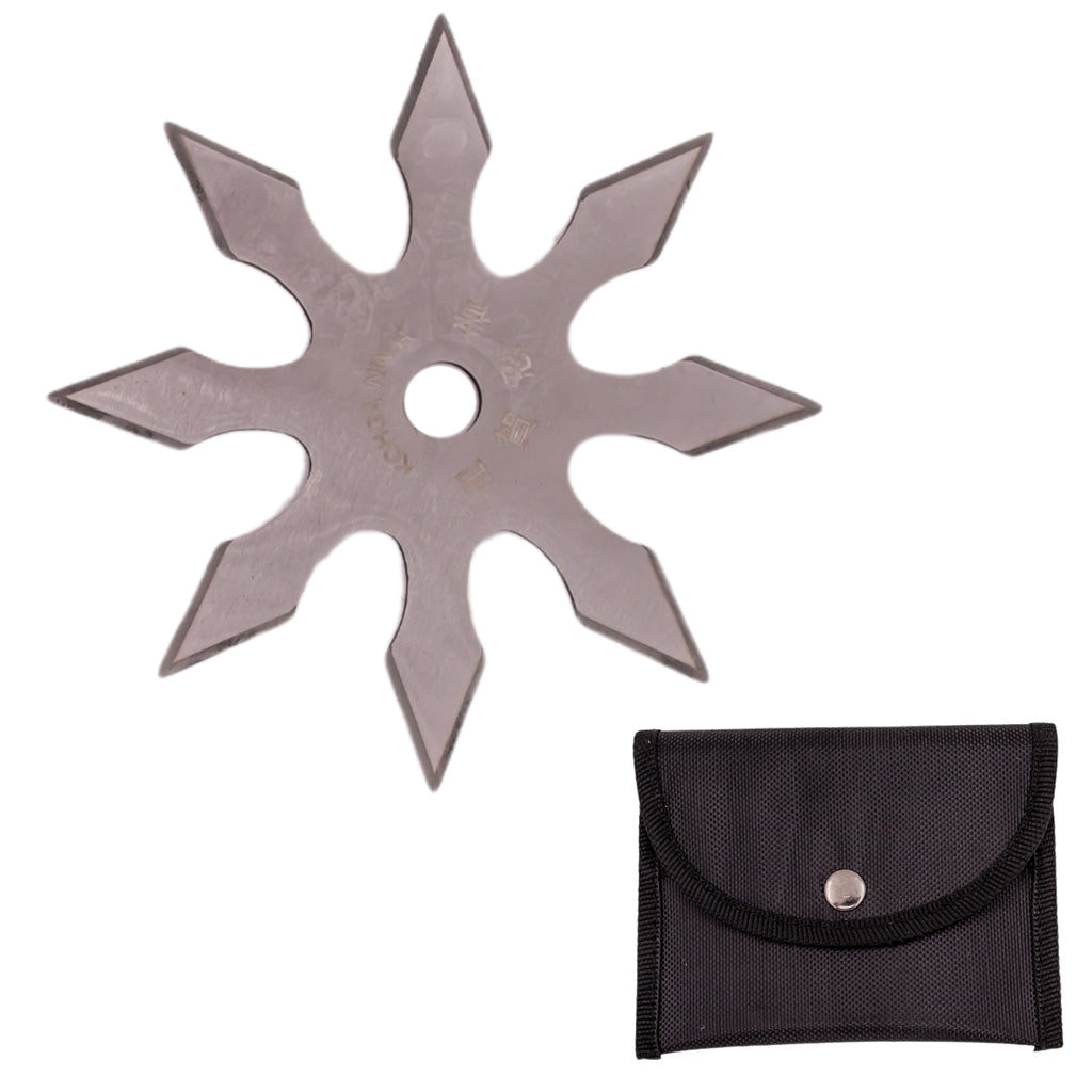 4 Inch 8 Point Throwing Star Ninja Shuriken 1 - Silver