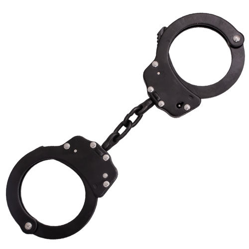 Chain Solid Steel Handcuffs - Black