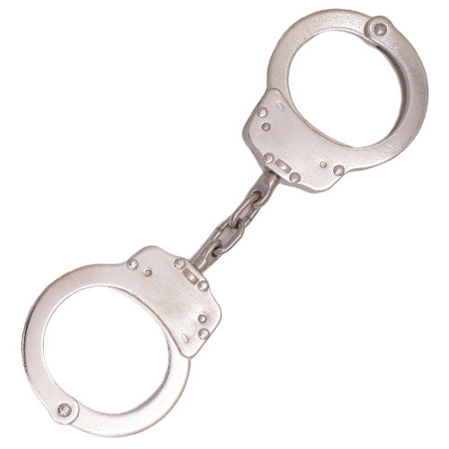 Chain Solid Steel Handcuffs - Silver