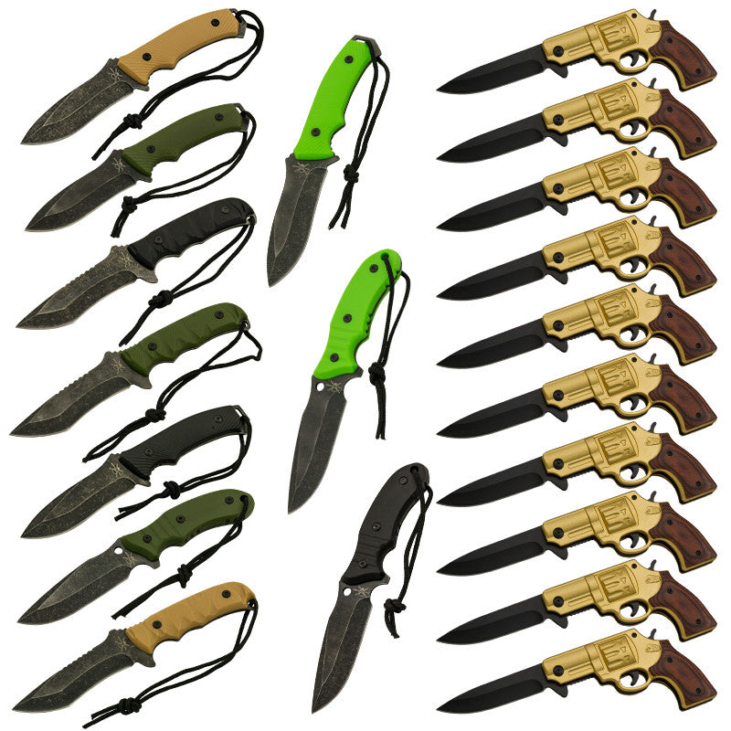 20 PC SET MEGA KNIFE KIT, , Panther Trading Company- Panther Wholesale