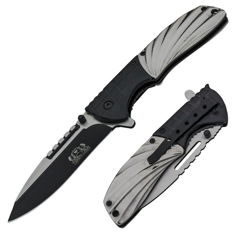 TheBlack Mirror Skyhawk Trigger Action Folding Knife Limited Edition, , Panther Trading Company- Panther Wholesale