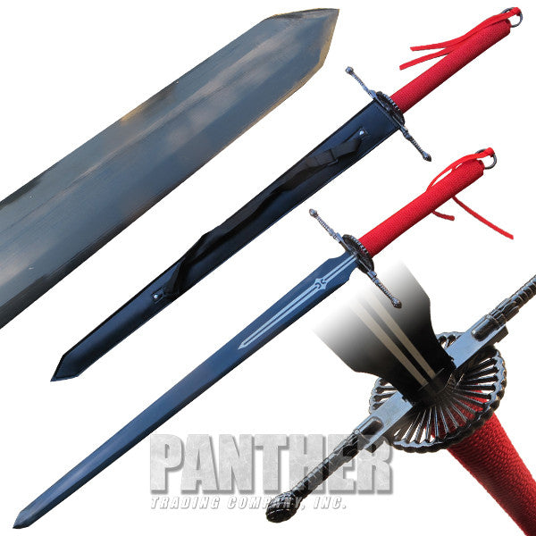 Two-Handed Dark Steel Sword, , Panther Trading Company- Panther Wholesale