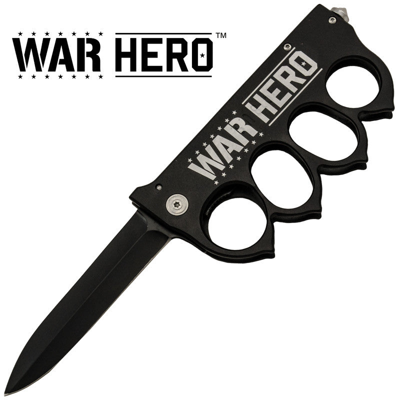 War Hero Brass Buckle Trigger Action Folder, , Panther Trading Company- Panther Wholesale