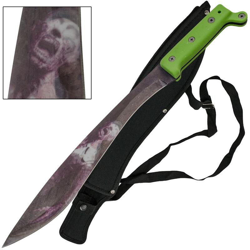 Wartech Burned Undead Machete, , Panther Trading Company- Panther Wholesale
