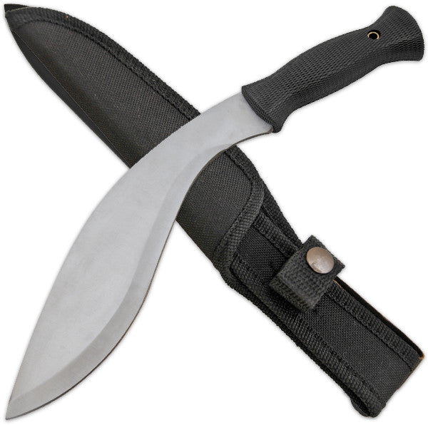 14 Inch &#34;King&#34; Gurkha Kuhkari Dagger w/ case - Silver, , Panther Trading Company- Panther Wholesale