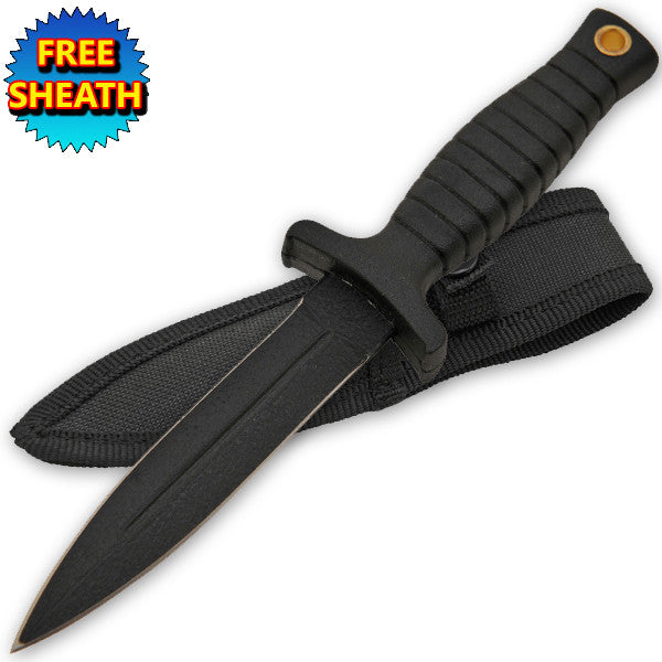 7 Inch Commando/Dagger Style Boot Knife, , Panther Trading Company- Panther Wholesale