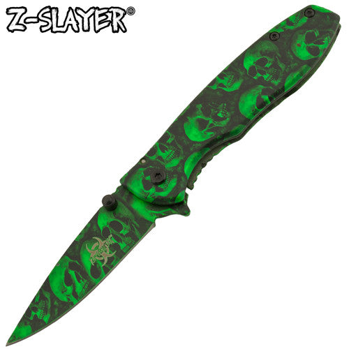 BUY 1 GET 1 FREE: Z-Slayer Undead Gasher Tiger-USA Skulldeath Knife, , Panther Trading Company- Panther Wholesale