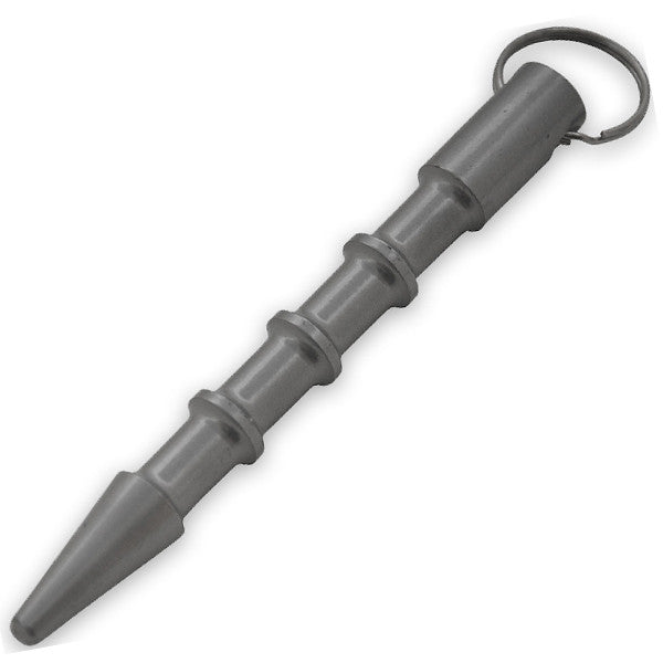 5.5 Inch kubotan public safety Jabber w/ Keyring- Silver, , Panther Trading Company- Panther Wholesale