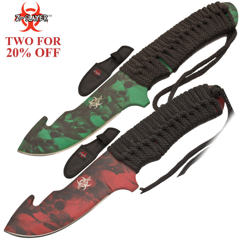 Dual Knife Z-Slayer Hunting Skinner Two For 20% Off Set, , Panther Trading Company- Panther Wholesale