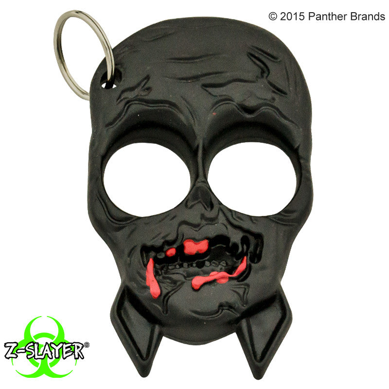 Zombie Skull Self Defense ABS Keychain, , Panther Trading Company- Panther Wholesale