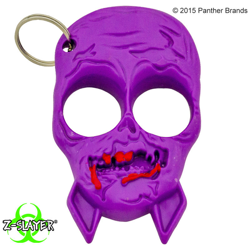 Zombie Skull Self Defense ABS Keychain, , Panther Trading Company- Panther Wholesale