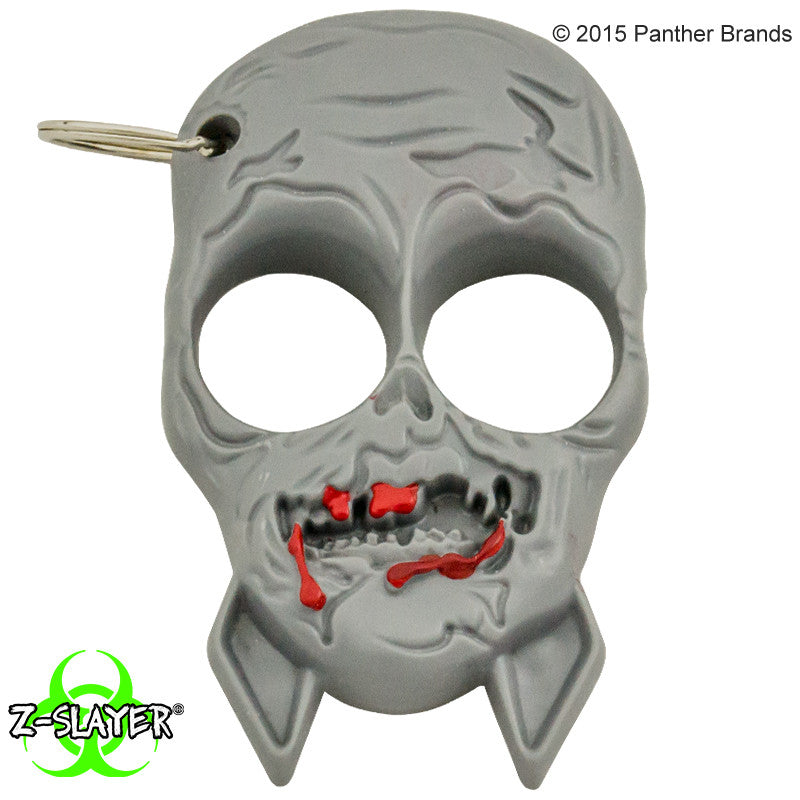 Zombie Skull Self Defense ABS Keychain, , Panther Trading Company- Panther Wholesale