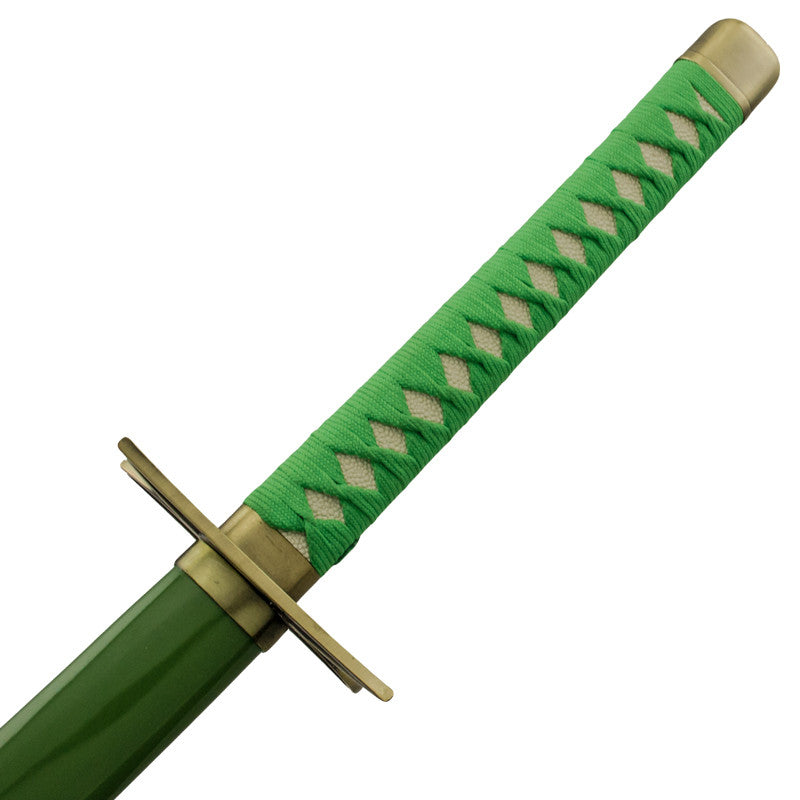 Zombified Green Katana Sword with Scabbard, , Panther Trading Company- Panther Wholesale