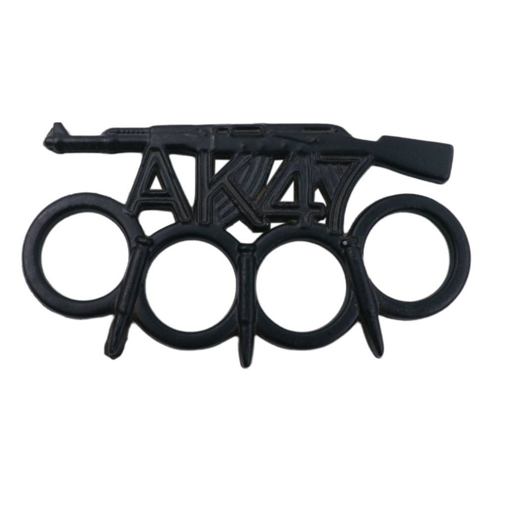 AK47 Knuckle Duster with Bullet Spikes - Black