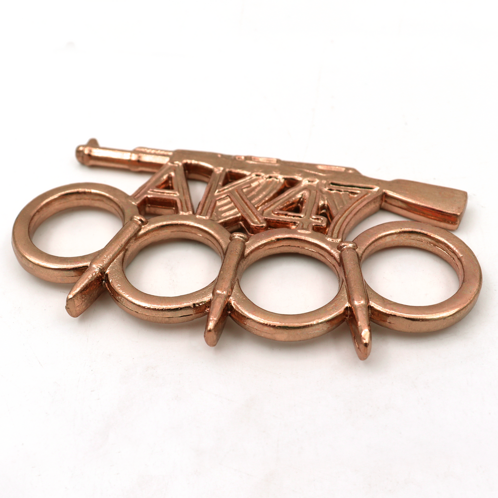 AK47 Knuckle Duster with Bullet Spikes - Copper