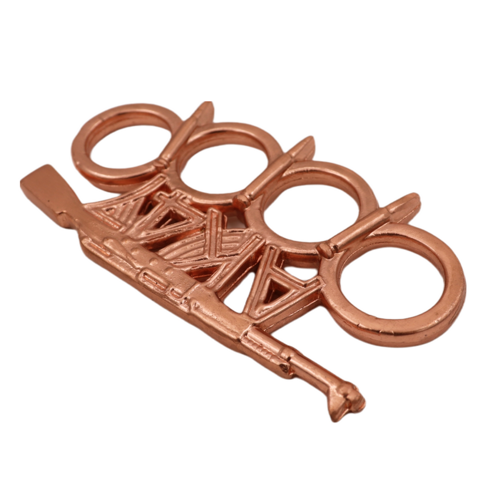 AK47 Knuckle Duster with Bullet Spikes - Copper